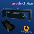 thumbnail image 3 of JOYSOURCE Black TV Stand with LED for 55 60 65 70 75 inch TV, Modern High Gloss Entertainment Center with Large Storage for Living Room, 3 of 15
