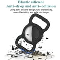 thumbnail image 3 of Étui de Protection Compatible pour Apple AirTags pour Collier de Chien Chat, Support en Boucle pour Animal de Compagnie, Couverture en Silicone pour Collier d'Animal (Noir), 3 of 5