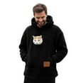 thumbnail image 6 of Cat Pouch Hoodies Womens Pet Pouch Hoodies Oversized Kangaroo Pocket Sweatshirt Pets Holder Carriers Pullover, 6 of 6