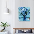 thumbnail image 4 of ARISTURING Flower Wall Art White Blue Floral Vase Canvas Wall Art Inspirational Bible Wall Decor Butterflies Canvas Prints Framed Bathroom Wall Art for Living Room, 4 of 5