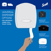 Scott Professional 100% Recycled Fiber High-Capacity Jumbo Roll Toilet Paper, Bulk (67805), 2-Ply, Septic Safe, White, Non-Perforated (12 Rolls at 1,000' Each, 12,000'/Case)