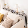 thumbnail image 3 of HOOBRO 63" Narrow Console Table with Charging Station,Greige, 3 of 10
