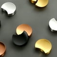 thumbnail image 4 of Set Of 4 Gold Moon Metal Chopstick Holder Half Round Spoon Fork Rest Table Decor, 4 of 9