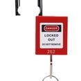thumbnail image 4 of M Buder Juego de 10 Candados de Seguridad LOTO Rojos de Nylon PA con 20 Llaves (24 cm / 9.4 inches), 4 of 9