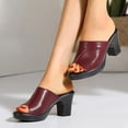thumbnail image 5 of adviicd Work Pumps for Women Flip-Flop Pumps Summer Women Mouth Fashion Fish Tire Slides Pumps Women, 5 of 5
