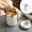 White, variant on Dvkptbk Coffee Mug,Coffee Mug With Handle, Portable Insulated Mug With Lid And Spoon, Double Layer Stainless Steel, Suitable For Office Use, Travel Coffee Mug