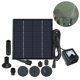 thumbnail image 2 of Fuente para baño de pájaros de 1,4 W, kit de panel de bomba de agua con energía solar Maxin, bomba de agua sumergible para baño de pájaros, pecera, estanque pequeño, decoración de jardín., 2 of 5