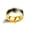 Gold-color, variant on Stainless Steel Temperature Sensitive Ring for Couples and Health Enthusiasts