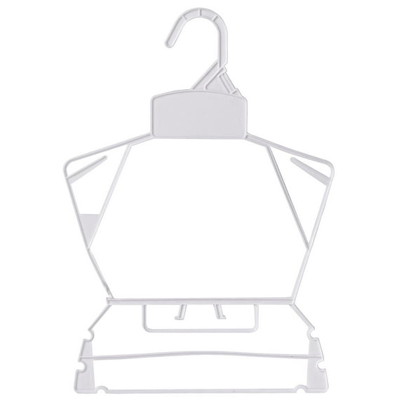 SSWBasics Economy White Children's Plastic Clothing Hanger Set - Case of 250 - Hangers for