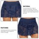 thumbnail image 2 of Soidarity de natación de encaje de verano Sólido Transpirable Buena elasticidad Bragas triangulares incorporadas Traje de baño ligero en forma de Deportes acuáticos Azul oscuro METRO Soidarity OD020842-07B, 2 of 6