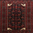 thumbnail image 1 of Ahgly Company Machine Washable Indoor Square Traditional Milk Chocolate Brown Area Rugs, 6' Square, 1 of 7