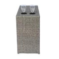thumbnail image 3 of Living Source International Ensemble de Mobilier de Patio en Osier / Rotin 3 Pcs, Gris, 3 of 9