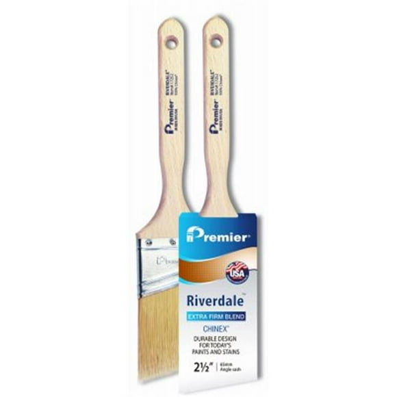 Premier Paint Roller 244749 2.5 in. Riverdale Chinex Angle Sash Paint Brush
