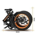 thumbnail image 5 of DEELLEEO AOSTIRMOTOR Folding Electric Bicycle 500W Motor 20" Fat Tire With 36V/13Ah Li-Battery Orange A20-O minimum price：$899, 5 of 5
