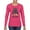Fuschia, variant on Messy Bun BeachLife | Cool Neon Leopard Print Bandana | Sunglasses Vaction Beach Paradise Fashion Womens Long Sleeve T-Shirt, Kelly, XL