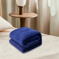 thumbnail image 4 of Flannel Throw Blanke This Is A Solid Color Double Velvet Bed Sheet And Blanket With A Physical Towel Of 70x100cm, 4 of 4