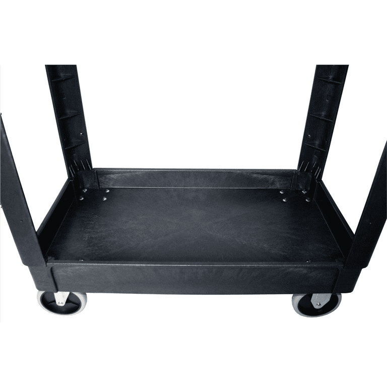 K Tool International Tool Cart HD Plastic 2 Shelf Tub Style