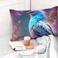 thumbnail image 4 of Salouo Beautiful Flower Blue Bird Pattern Pillow Cases,1PC Pillow Covers with Envelope Closure Decorative Pillow Case for Bed Couch,Pillows Not Included-20"x30", 4 of 6