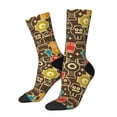 thumbnail image 1 of Balery Robot and Monsters Calcetas Largas con Estampado para Hombre y Mujer – Suaves y Transpirables, Talla Única (US 5-11), 1 of 6