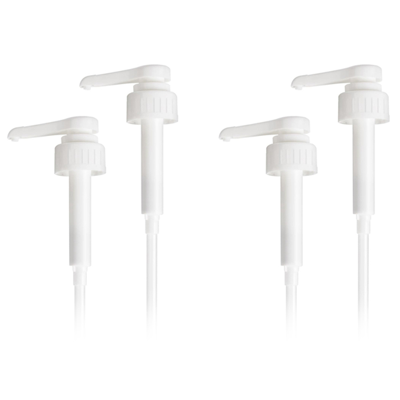 Upgraded High-Output Gallon Pump Dispenser, 4pcs Heavy-Duty Leak Proof Large Resin Pump Dispenser 10CC,4 x Pump Dispenser,White