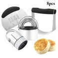 thumbnail image 2 of Coofit 8PCS Dough Blender Set Stainless Steel Pastry Cutter Dough Pastry Blender, 2 of 10