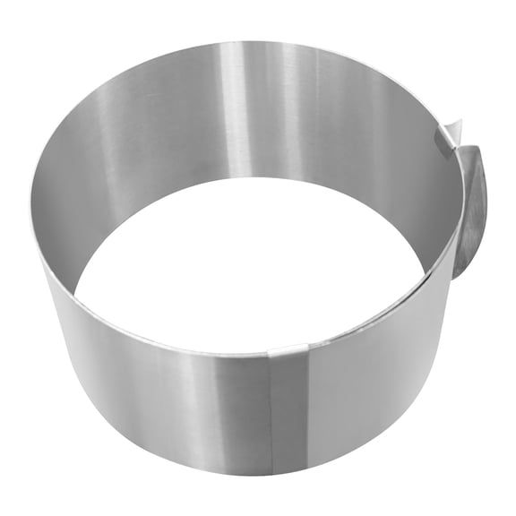 Stainless Steel Adjustable Cake Mold, 6-12 Inch Retractable Round Cake Pan for DIY Baking