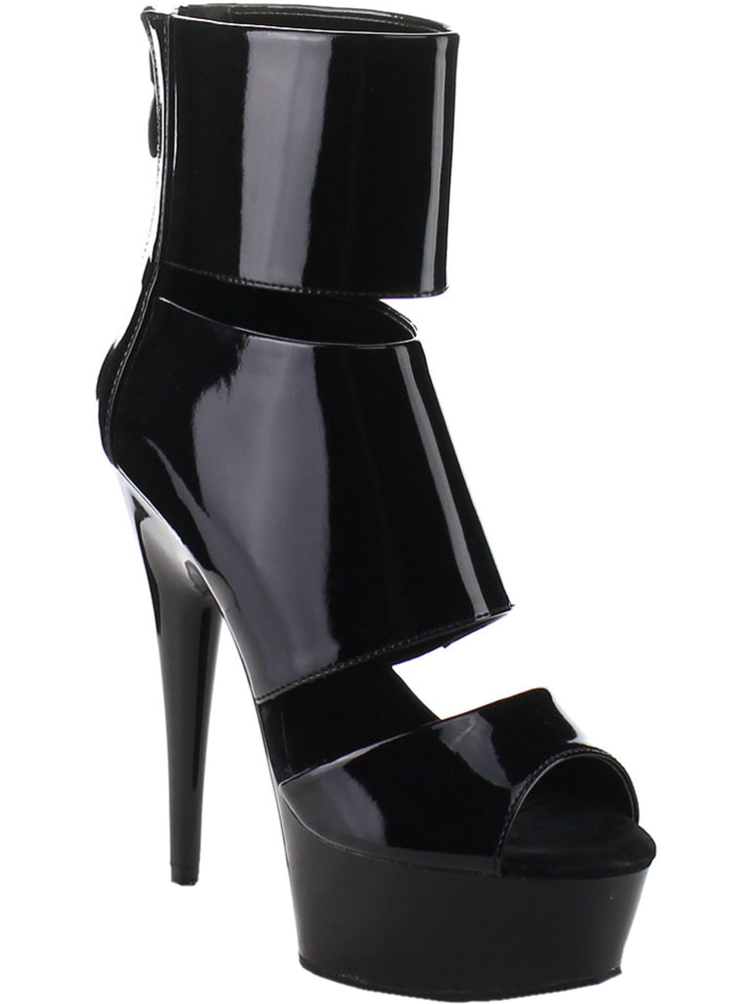 black sandal booties