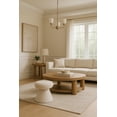 thumbnail image 4 of Meridian Furniture Drum Cream Faux Shearling Teddy Fabric Ottoman/Stool, 4 of 5