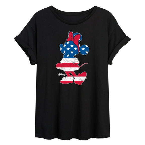 Disney - Americana - Minnie Americana Fill - Women's Oversized T-Shirt