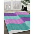 thumbnail image 2 of Ahgly Company Indoor Square Patterned Purple Violet Purple Novelty Area Rugs, 6' Square, 2 of 6