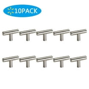 10 Pack-Stainless Steel Cabinet Knobs Drawer Pulls Furniture Hardware,Modern Cabinet Pull Drawer Handle Hardware for Kitchen and Bathroom Cabinets Cupboard