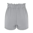 thumbnail image 4 of Sngxgn Lounge Shorts for Women - Casual Sweat Shorts with Pockets(Grey,S), 4 of 8
