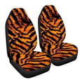 thumbnail image 7 of ZIATUBLE Tiger Stripes Car Seat Covers Full Set of 2 Automative Bucket Seat Cover Universal Fit Cars Sedan SUV Anti Slip High Back Design Front Seats Only Car Accessories for Interior Decor, 7 of 7