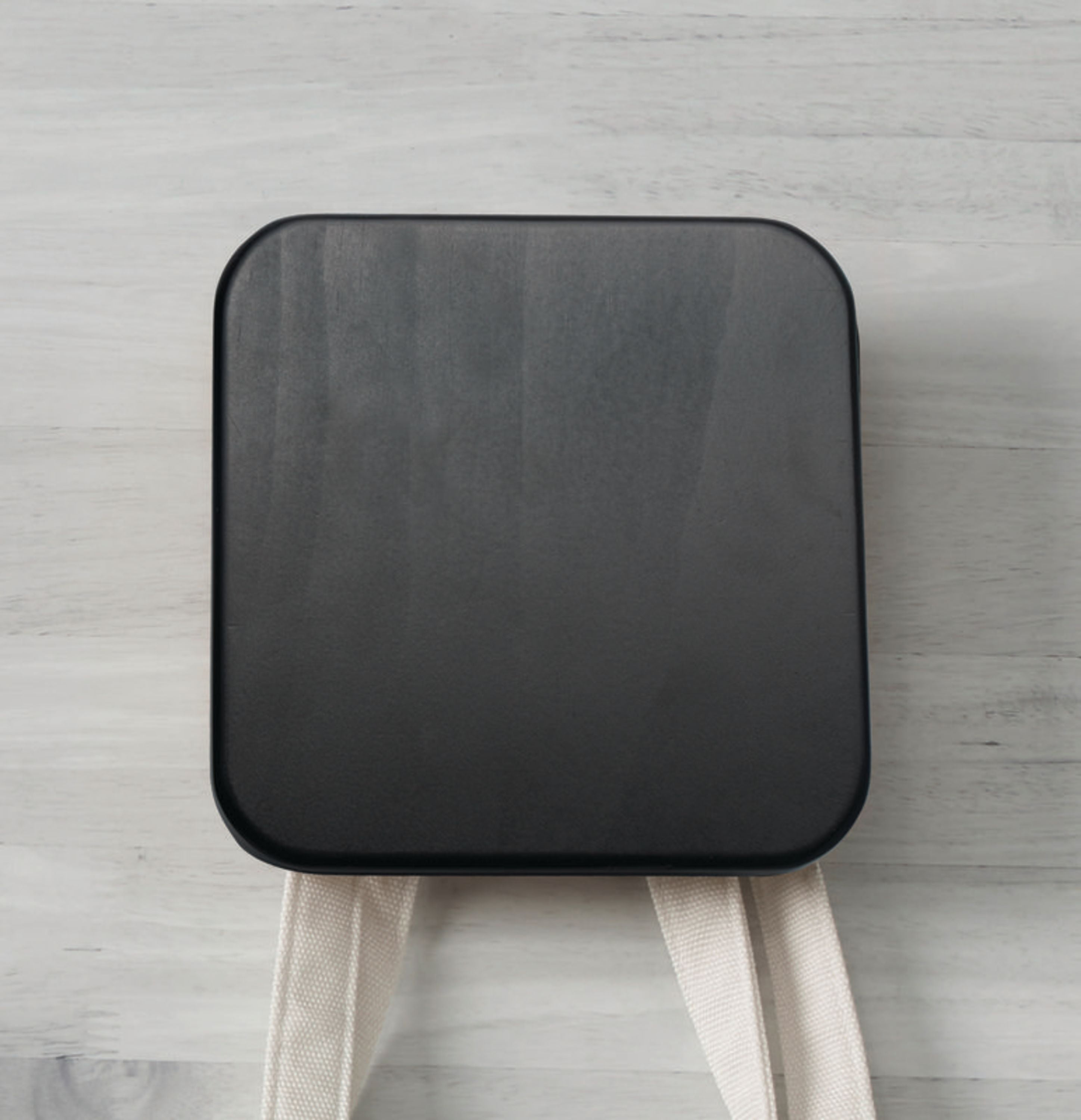 Melannco Set of 3 Black Graduated Square Wall Hooks
