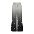 thumbnail image 4 of Pantalones largos para hombre, cintura elástica, transpirables, cómodos, suaves, informales, de playa, de poliéster., 4 of 5