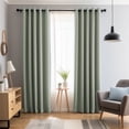 thumbnail image 3 of PrimeBeau Premium 100% Blackout Curtains Thermal Insulated Panels 52 x 96 Inch 2-Pack, Sage, 3 of 7