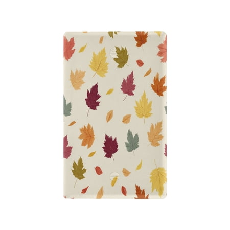Light Switch Cover Switch Plate Outlet Cover Plug Cover for Electrical Unused Outlet Cover Colorful Autumn Leaves Pattern