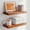 Honey Oak - Warm Amber Tone-Pack of 2-16 inch, variant on 24inch Walnut Floating Shelves For Wall  High End Solid Real Wood 24in Shelf Bathroom Dark Brown 24 Inch Long Heavy Duty Bracket 24 X 6.5 1.75 In Set Of 3
