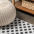 thumbnail image 3 of JONATHAN Y JONATHAN  Y Citta High-Low Pile Mini-Diamond Trellis Indoor/Outdoor Area Rug 8 X 10 - White/Black, 3 of 5