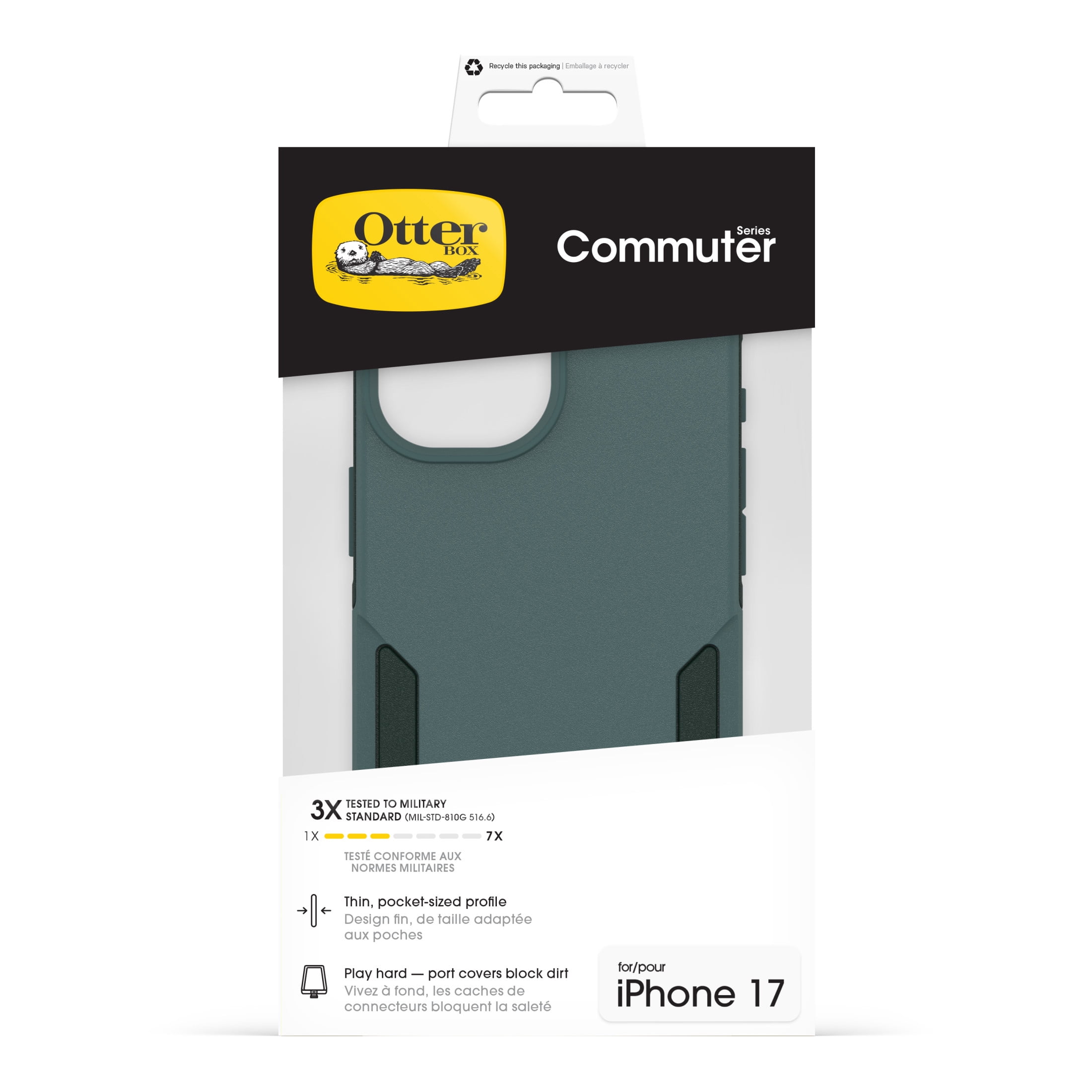 OtterBox Commuter Series Case with MagSafe and Camera Control for Apple iPhone 17 - Green