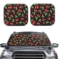thumbnail image 2 of Balery Sweet Red Cherry Parasol para parabrisas de coche de 2 piezas | Parasol plegable para parabrisas delantero de coche para la mayoría de sedanes-Medium, 2 of 6