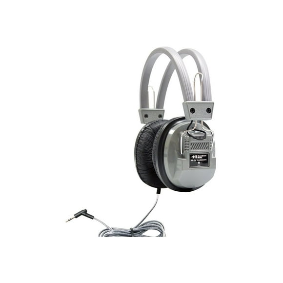 Hamilton Buhl SchoolMate Deluxe SC-7V - Headphones - full size - wired - 3.5 mm jack - noise isolating - gray