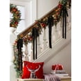 thumbnail image 6 of 6 Pcs Large Black Velvet Ribbon Bows for Christmas Tree, NOGIS 23.6x15.7 Inch Bow Tree Topper Velvet Ornaments for Christmas Tree Decorations Outdoor Garland Wreath Decor (Black), 6 of 7