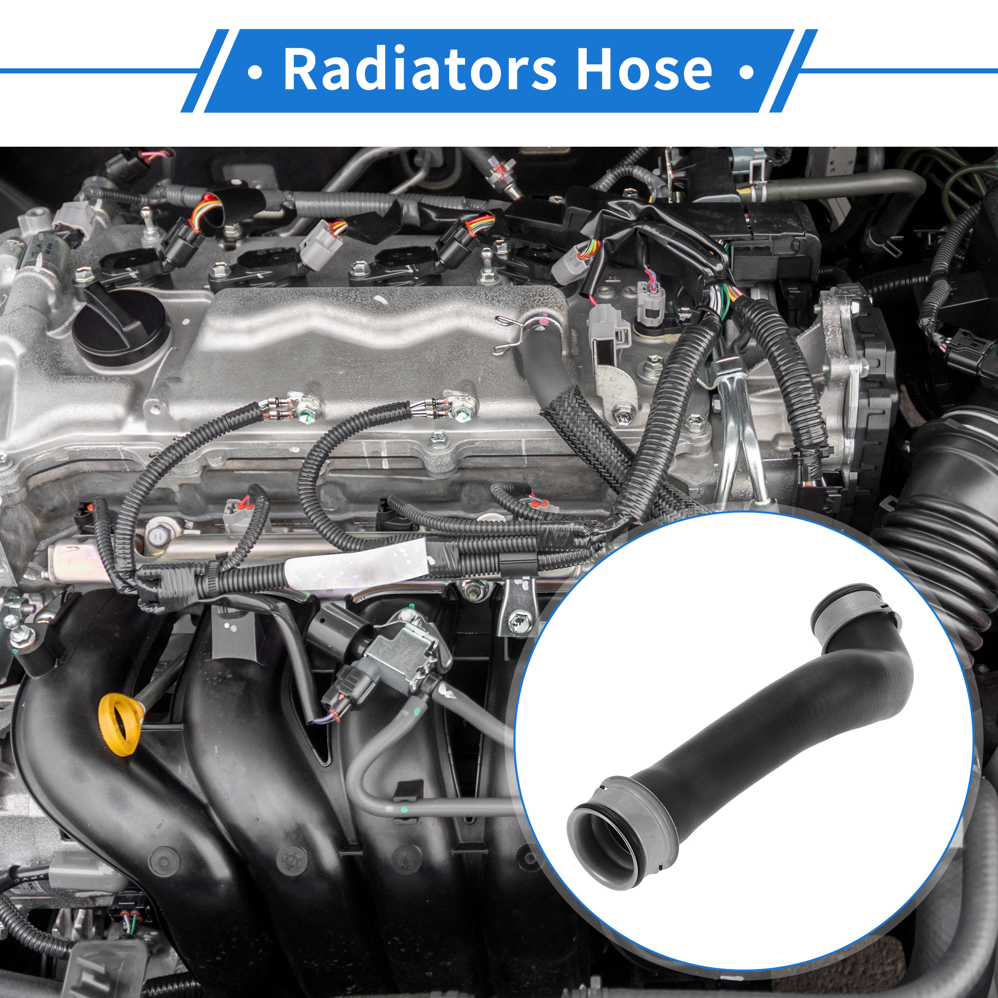Unique Bargains Radiators Hose for Mercedes-Benz CLS550 2007-2011 E550 2007-2009 Rubber