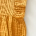 thumbnail image 6 of 6 Months Baby Girls Clothes 9 Months Girls Romper Solid Color Infant Girls Sleeveless Bodysuit Onesies Yellow, 6 of 7