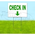 thumbnail image 1 of Check In Down (18" x 24") Yard Sign, Includes Metal Step Stake, 1 of 6