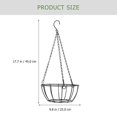 thumbnail image 2 of Hanging Planter Basket Flower Balcony Holder Pot Railing Plant Metal Iron Flowerpot Baskets Planters Wall Rail Shelf, 2 of 7