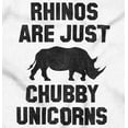 thumbnail image 2 of Rhinos Are Just Chubby Unicorns Zip Up Hoodie Men's Women's Brisco Brands X, 2 of 6