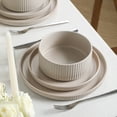 thumbnail image 4 of Stone Lain Haven 4-Piece Bowl Set Stoneware, Service for 4, Beige, 4 of 5