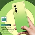 thumbnail image 2 of Gradient Colorful Case for Samsung Galaxy Z Fold 4 5G 2022, Allytech Hinge Heavy Duty Protection Hard PC Cover with Screen Protector for Galaxy Z Fold4 2022, Yellow + Green, 2 of 7
